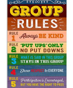 Teacher Group Rules Poster