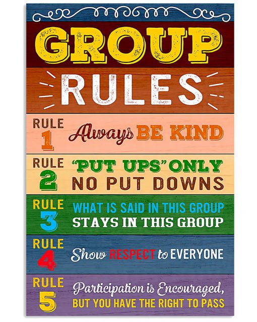 Teacher Group Rules Poster