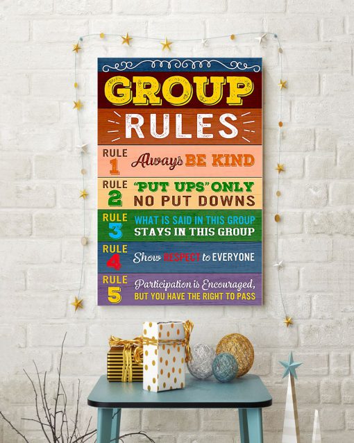 Teacher Group Rules Posterc