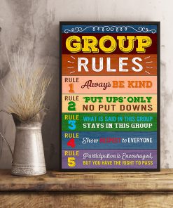 Teacher Group Rules Posterz