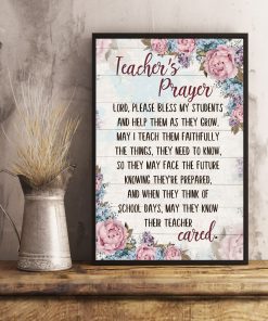 Teacher's Prayer Lord Please Bless My Students Posterc