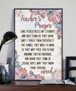 Teacher's Prayer Lord Please Bless My Students Posterx