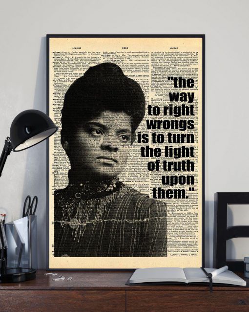 The way to right wrongs is to turn the light of truth upon them posterx