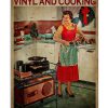 Time Spent With Vinyl And Cooking Is Never Wasted Poster