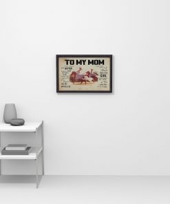 To My Mom I Know It's Not Easy For A Woman To Raise A Child Horse Daughter Posterx