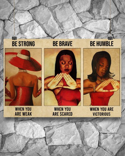 Delta Girl Be Strong When You Are Weak Poster x