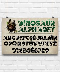 Dinosaur Alphabet Posterc