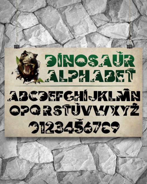 Dinosaur Alphabet Posterx