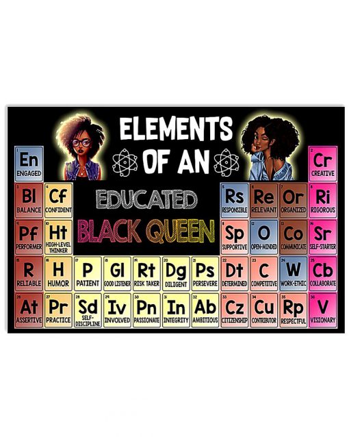 Elements Of An Educated Black Queen Poster