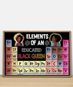 Elements Of An Educated Black Queen Poster c