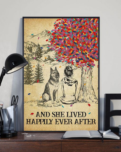 German Shepherd And She Lived Happily Ever After Posterx