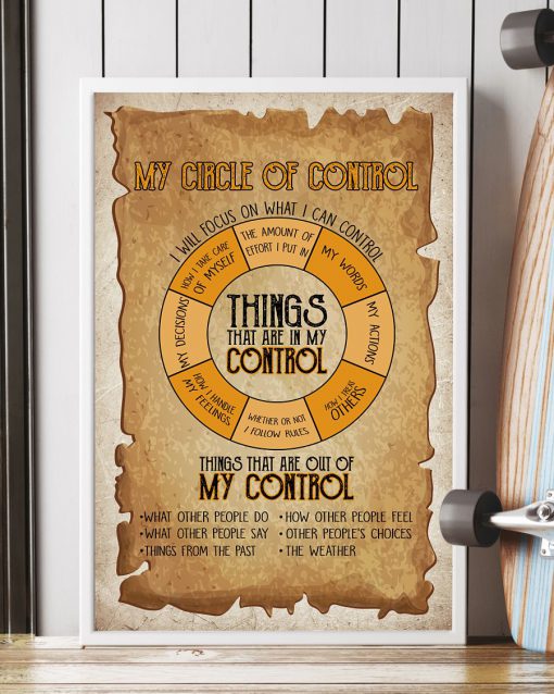 My Circle Of Control Things That Are In My Control Posterx