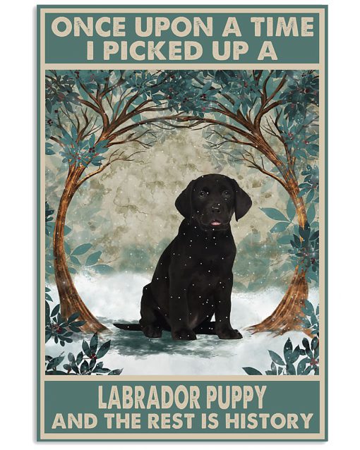 Once Upon A Time I Picked Up A Labrador Puppy And The Rest Is History Poster