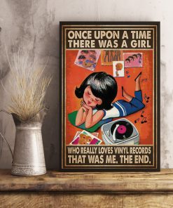 Once Upon A Time There Was A Girl Who Really Loves Vinyl Records Posterx