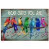Parrots God Says You Are Poster