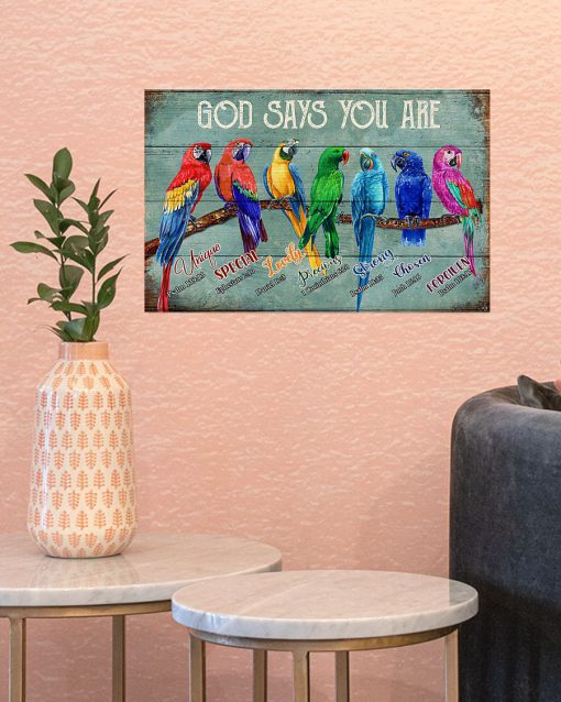 Parrots God Says You Are Poster c