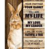 Rabbit I Am Your Friend You Partner Poster