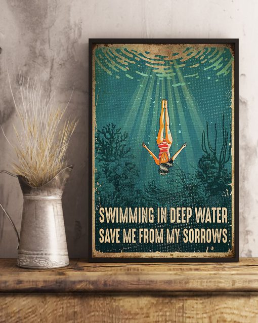 Swimming In Deep Water Save Me From My Sorrows Posterx