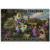 Teacher God Created Teachers In His Wisdom And His Garage Poster