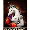 Unicorn When In Doubt Boxing Poster