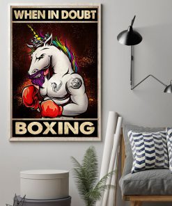Unicorn When In Doubt Boxing Posterz