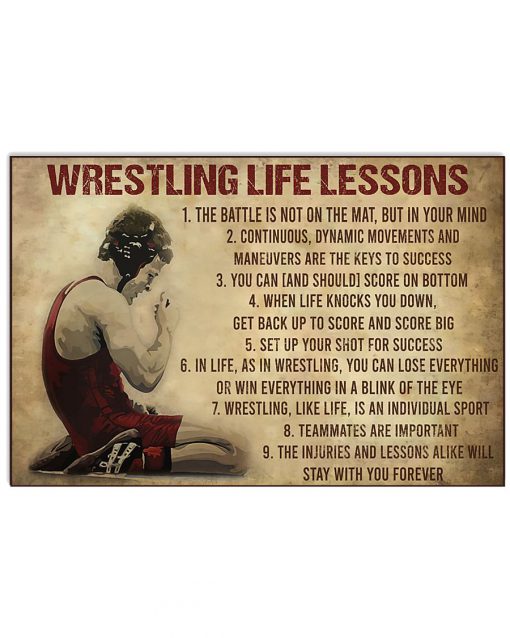 Wrestling Life Lessons Poster