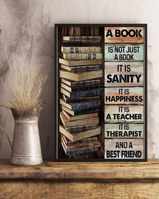 A Book Is Not Just A Book It Is Sanity Poster c