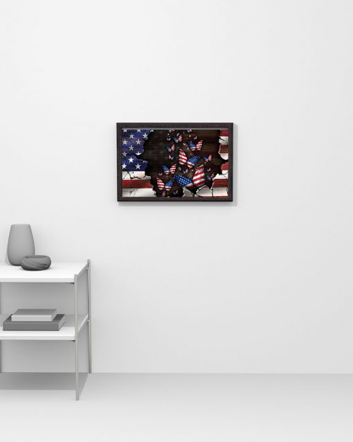 Butterfly Love Freedom Fourth of July - Independence Day Posterz