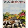 Cow Live Like Someone Left The Gate Open Poster