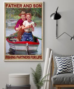 Father And Son Fishing Partners For Life Posterz