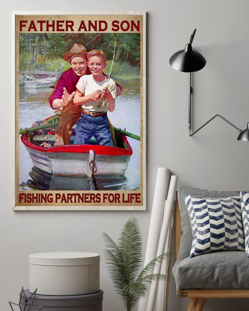 Father And Son Fishing Partners For Life Posterz