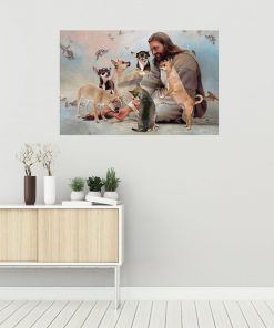 God Surrounded By Chihuahua Angels Posterz