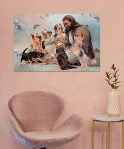God Surrounded By Yorkshire Angels Poster c