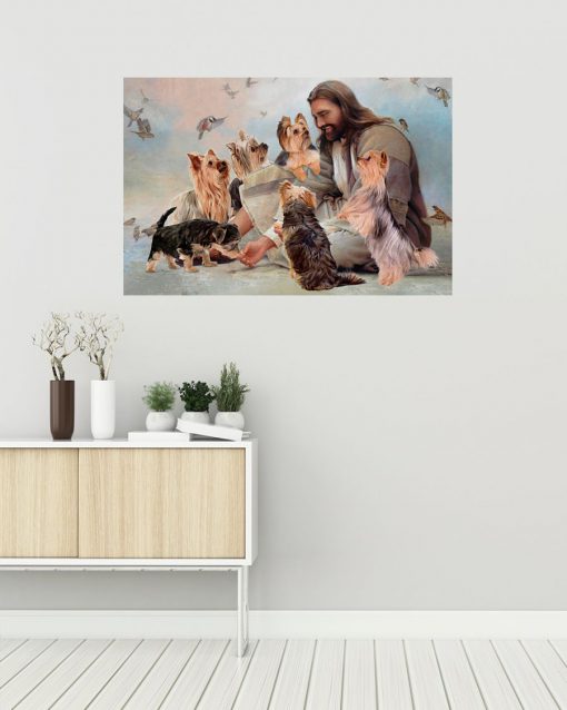 God Surrounded By Yorkshire Angels Poster z