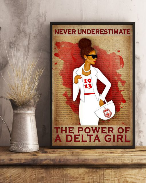 Never Underestimate The Power Of A Delta Girl Posterc