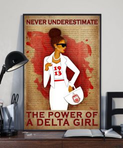 Never Underestimate The Power Of A Delta Girl Posterx