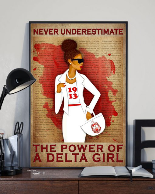 Never Underestimate The Power Of A Delta Girl Posterx