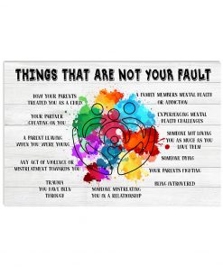 Social Worker Things That Are Not Your Fault Poster