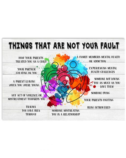 Social Worker Things That Are Not Your Fault Poster