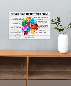 Social Worker Things That Are Not Your Fault Poster c