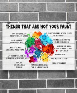 Social Worker Things That Are Not Your Fault Poster z