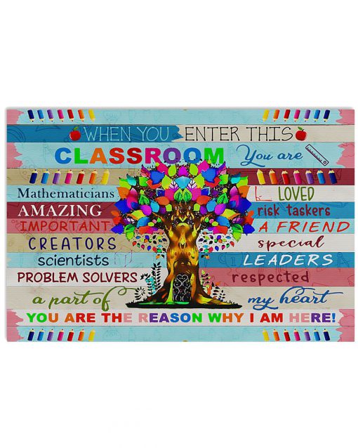 Teacher When You Enter This Classroom You Are Mathematicians Amazing Important Poster