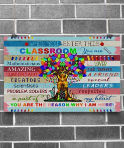 Teacher When You Enter This Classroom You Are Mathematicians Amazing Important Posterc