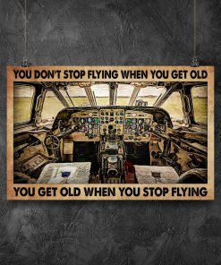 You Don't Stop Flying When You Get Old You Get Old When You Stop Flying Poster z
