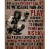 Baseball Catcher Who Has An Uncanny Ability To Withstand Pain And Play Through It Poster