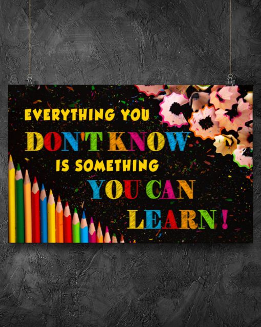 Everything You Don't Know Is Something You Can Learn Posterx
