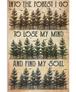Hiking Into The Forest To Lose My Mind And Find My Soul Poster