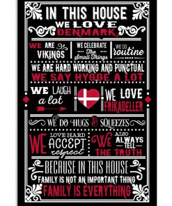 In This House We Love Denmark We Are Vikings Poster