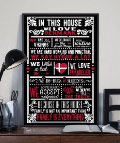 In This House We Love Denmark We Are Vikings Posterz