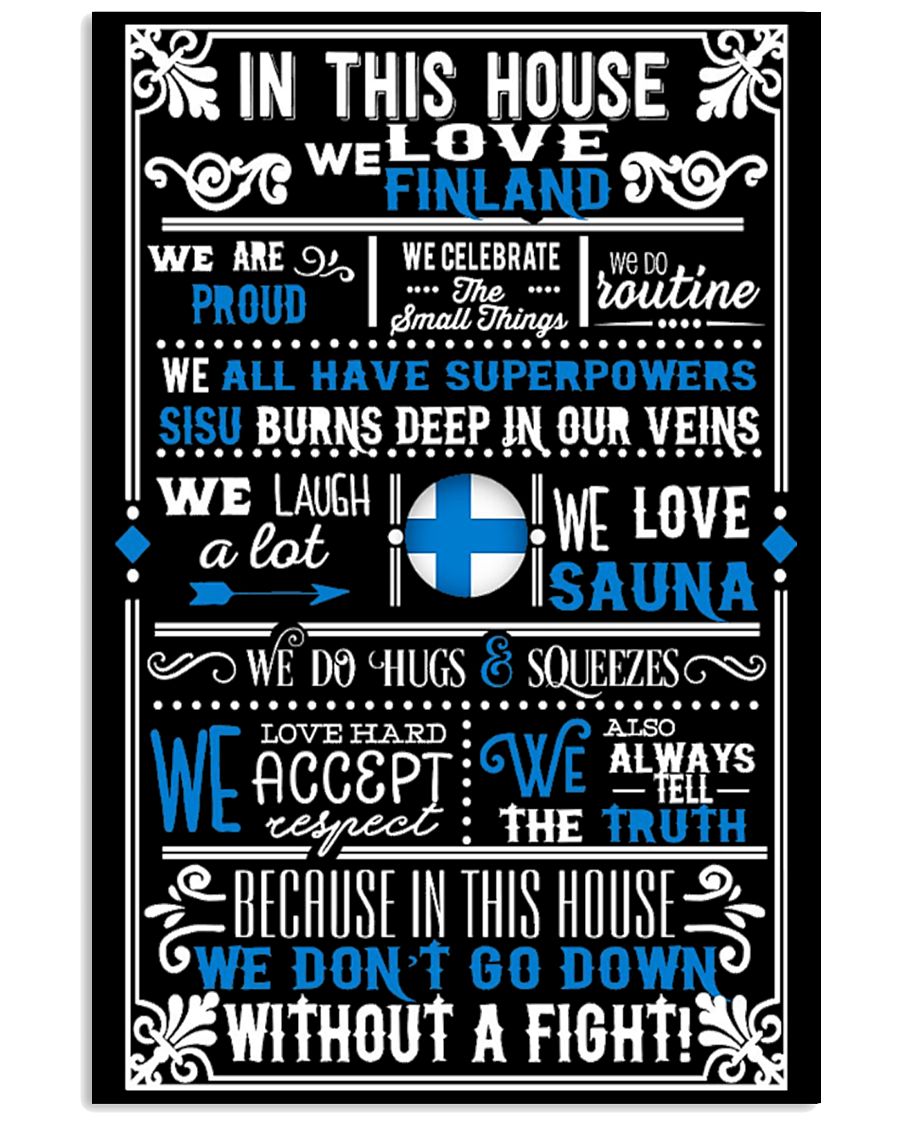 In This House We Love Finland We Are Proud Poster